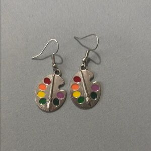 Colorful Artist Palette Earrings